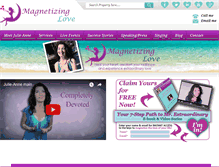 Tablet Screenshot of magnetizinglove.com